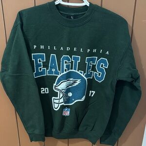Peace Collective NFL Philadelphia Eagles Green Sweater KIDS LARGE FITS LIKE XS